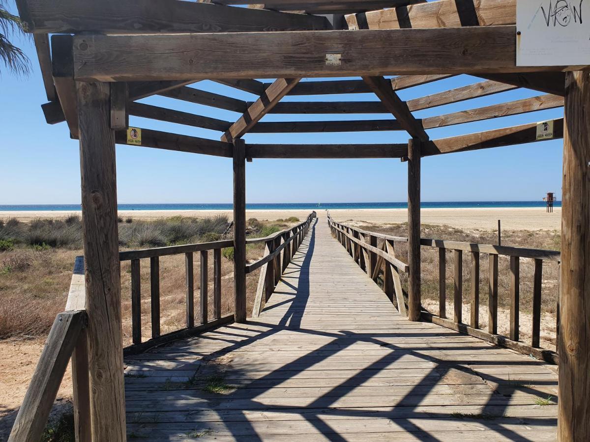 La Tortuga I, Encantador Apartamento Con Garaje En Primera Linea De Playa Tarifa Esterno foto